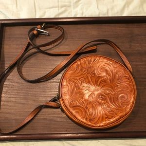 Brown Patricia Nash Circular Purse